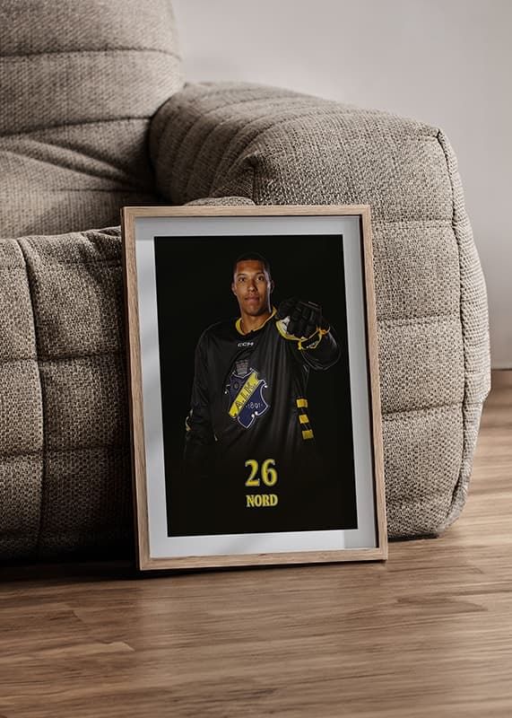 Poster Oscar Nord #26 AIK Hockey 2024/2025 crossfade