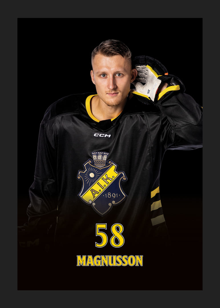 Oskar Magnusson #58 AIK Hockey 2024/2025-12