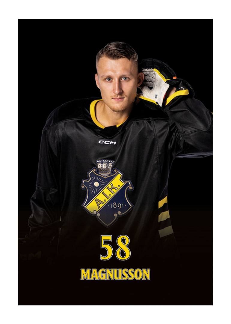 Oskar Magnusson #58 AIK Hockey 2024/2025-12