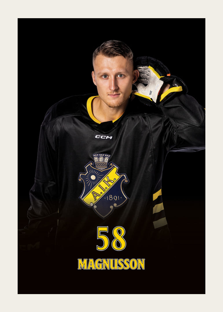 Oskar Magnusson #58 AIK Hockey 2024/2025-12