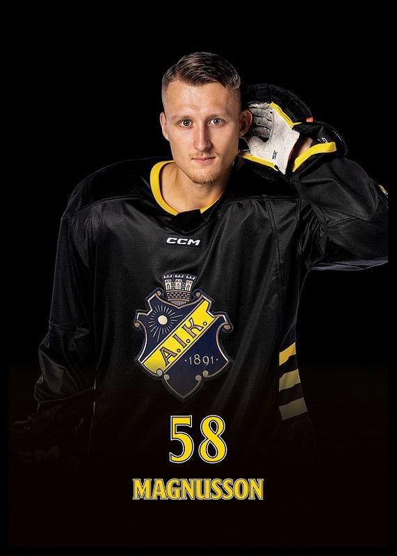 Oskar Magnusson #58 AIK Hockey 2024/2025-12