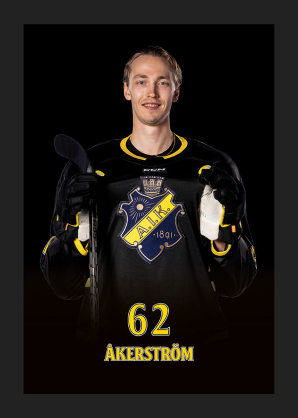 Poster Simon Åkerström #62 AIK Hockey 2024/2025