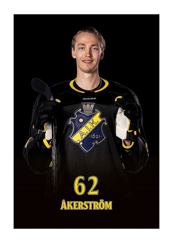 Poster Simon Åkerström #62 AIK Hockey 2024/2025