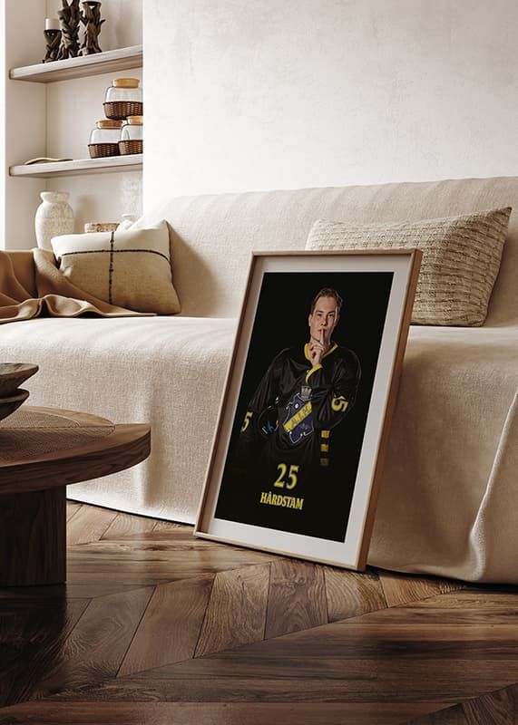 Poster Theo Hårdstam #25 AIK Hockey 2024/2025 crossfade