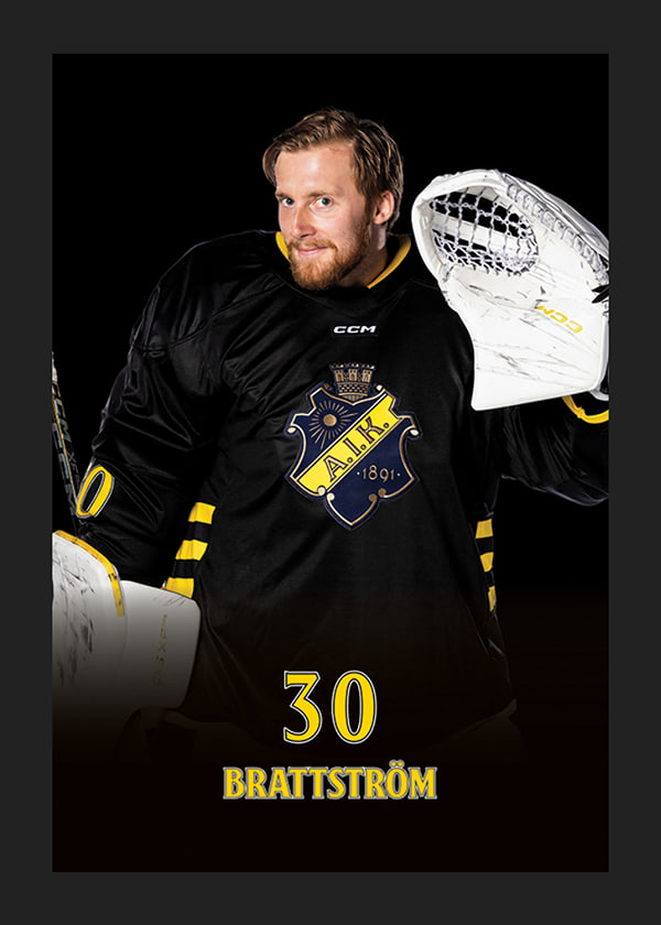 Poster Victor Brattström #30 AIK Hockey 2024/2025