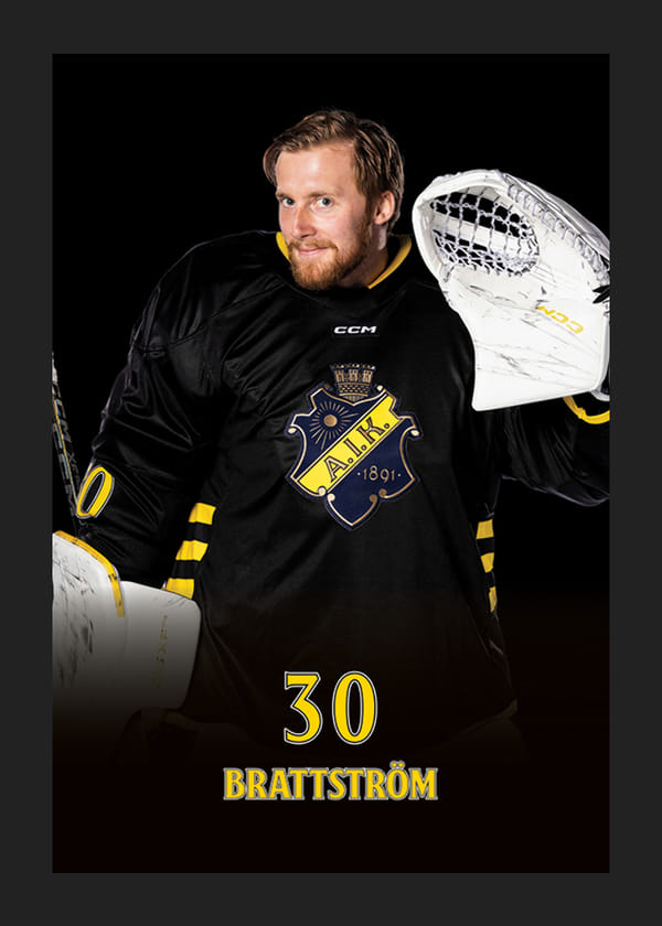 Poster Victor Brattström #30 AIK Hockey 2024/2025