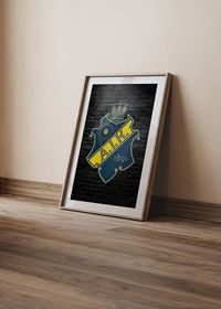 AIK Hockey Logo Brick Wall-4