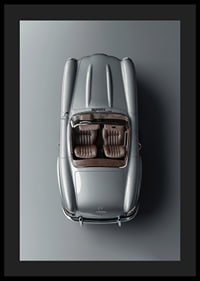 Poster Mercedes Benz SL 300 Roadster 1957-4
