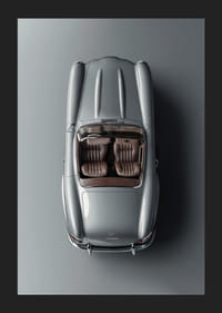 Poster Mercedes Benz SL 300 Roadster 1957-5