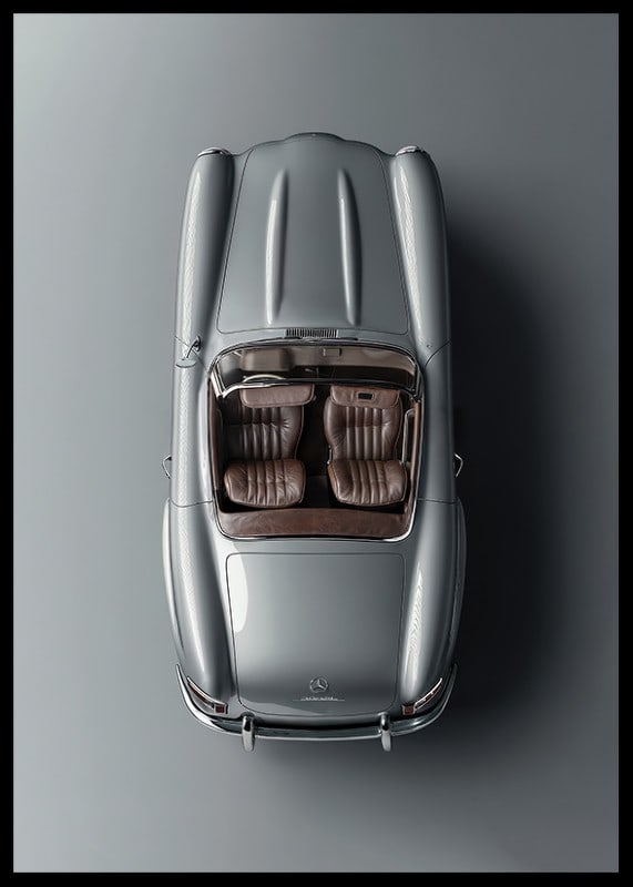 Poster Mercedes Benz SL 300 Roadster 1957-12