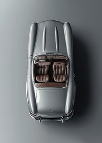 Poster Mercedes Benz SL 300 Roadster 1957-7