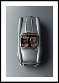 Poster Mercedes Benz SL 300 Roadster 1957-0