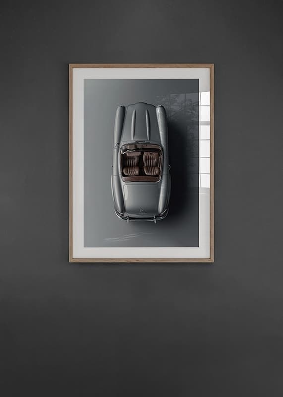 Poster Mercedes Benz SL 300 Roadster 1957 crossfade