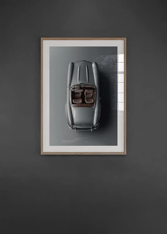 Poster Mercedes Benz SL 300 Roadster 1957 crossfade