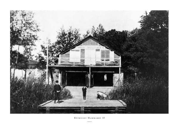 Poster 1901 Båthus Hammarby IF
