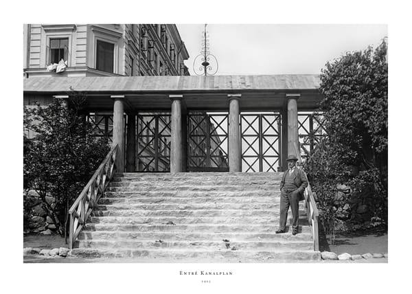 Poster 1915 Entré Kanalplan John Magnusson Hammarby IF