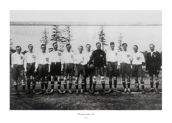 Poster 1916 Lagbild Fotboll Hammarby IF