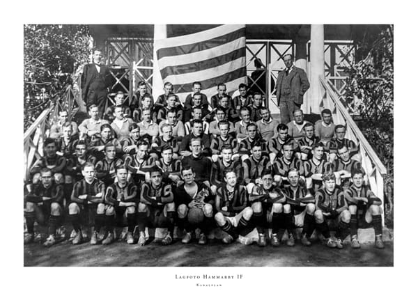 Poster Lagbild På Trappan Kanalplan Hammarby IF