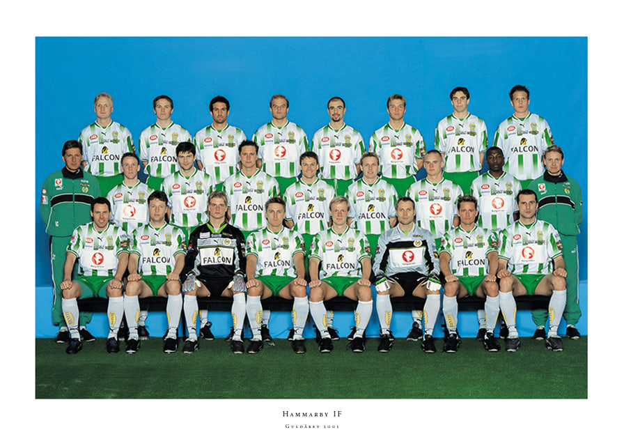 2001 Lagbild Allsvenskan Hammarby IF-12