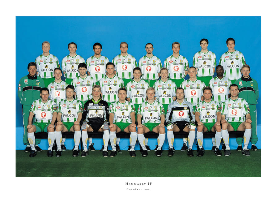 2001 Lagbild Allsvenskan Hammarby IF-12