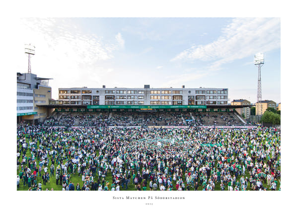 Poster 2013 Sista matchen på Söderstadion Hammarby IF