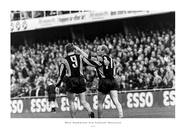 Poster 1967 Rolf Andersson Lennart Skoglund Hammarby IF