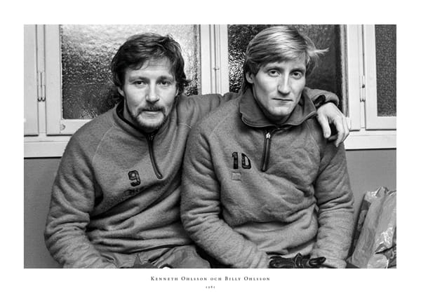 Poster 1981 Kenneth Ohlsson Billy Ohlsson Hammarby IF