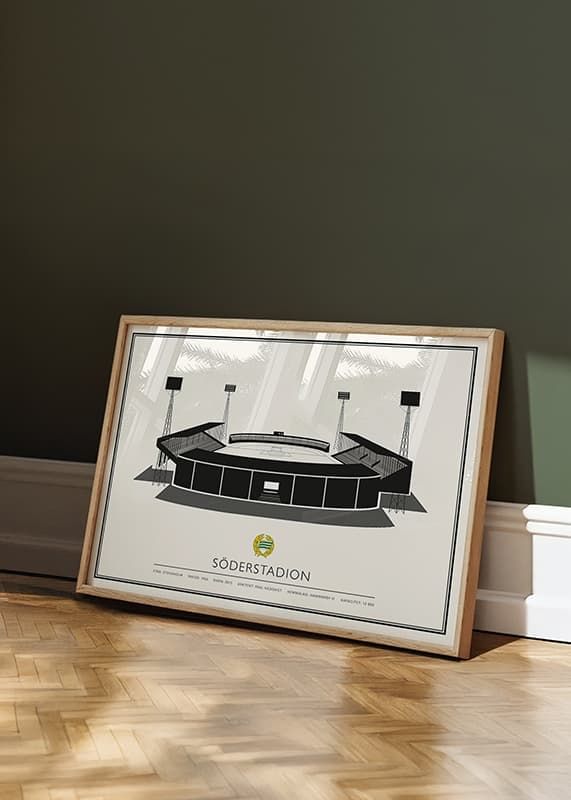 Poster Söderstadion Vintage 02 Hammarby IF crossfade