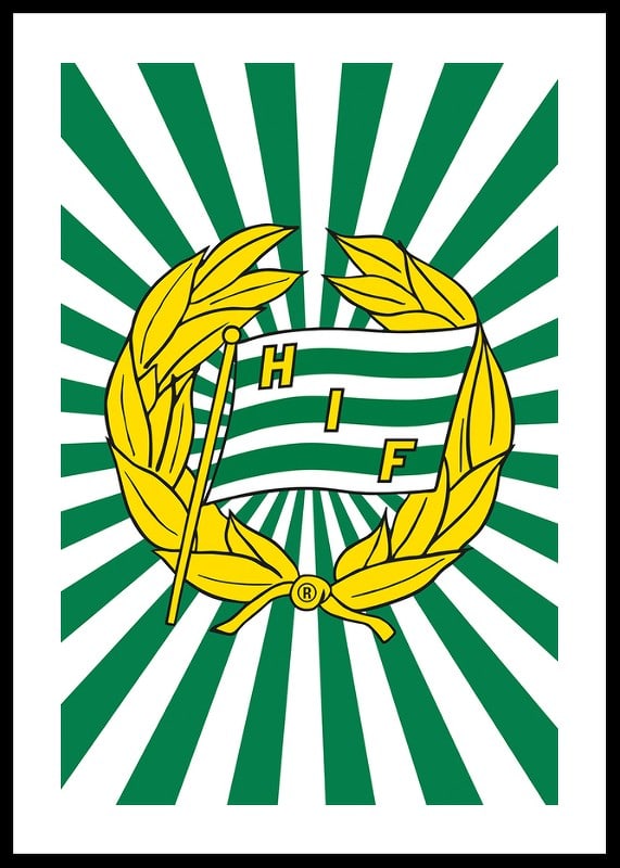 Logo Grön Vintage Hammarby IF-12