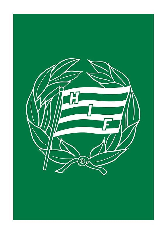 Poster Klubbmärke Grön Enfärgad Hammarby IF