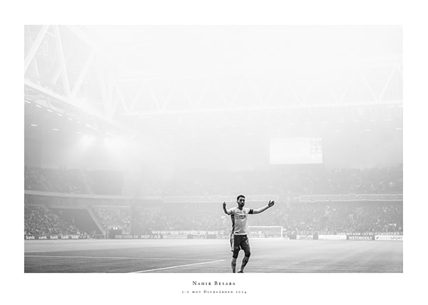 Poster 2024 Nahir Besara B&W Hammarby IF