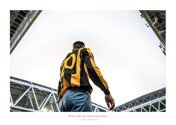 Poster 2024 Nahir Besara Jubileumsställ Hammarby IF