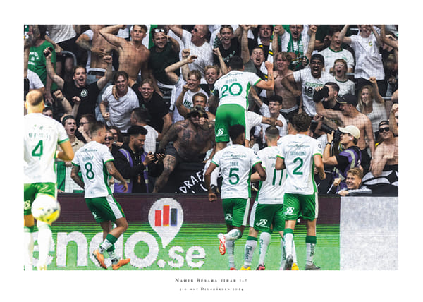 Poster 2024 Nahir Besara Med Supportrar Hammarby IF