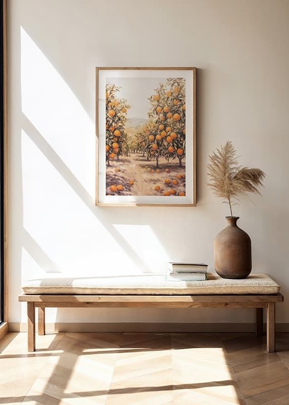 Poster Orange Grove Pathway crossfade