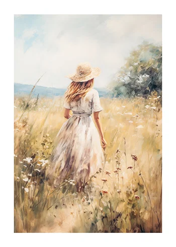 Poster Golden Summer Stroll