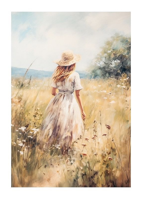 Poster Golden Summer Stroll