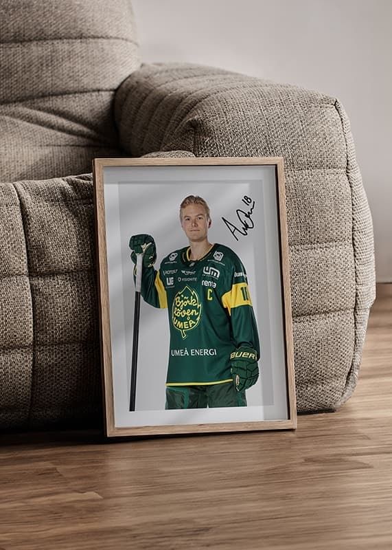 Poster Axel Ottosson #18 IF Björklöven 2024/2025 crossfade