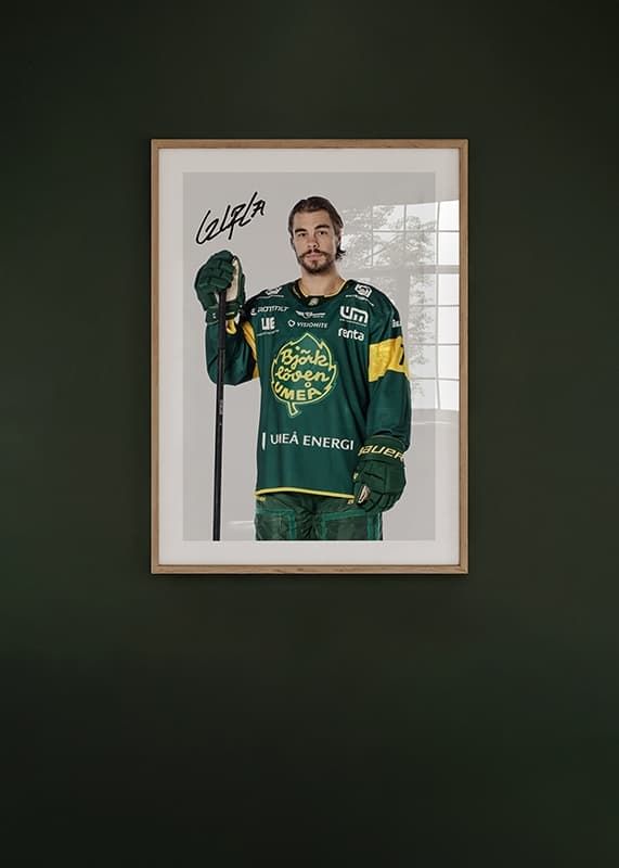 Poster Gustav Possler #71 IF Björklöven 2024/2025 crossfade