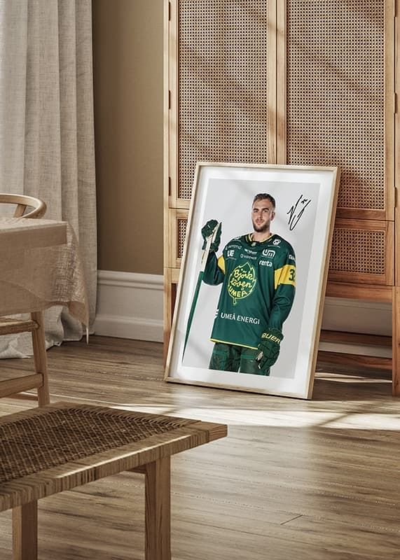 Poster Jacob Olofsson #32 IF Björklöven 2024/2025 crossfade