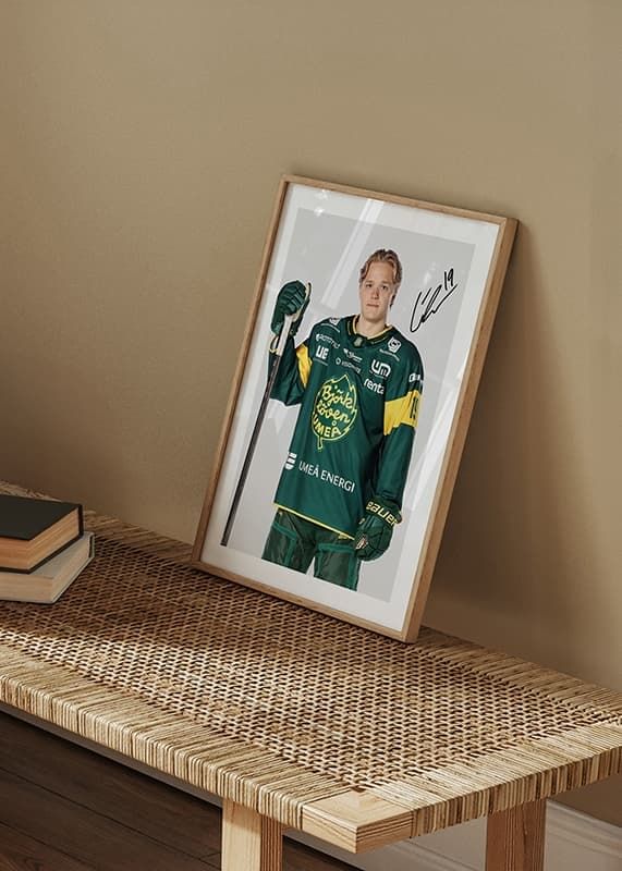 Poster Liam Dower Nilsson #19 IF Björklöven 2024/2025 crossfade