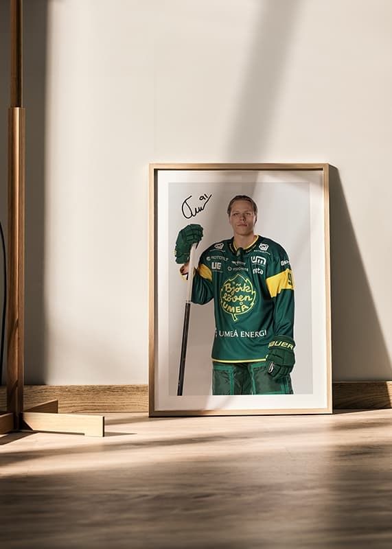 Poster Oscar Tellström #91 IF Björklöven 2024/2025 crossfade