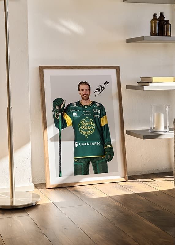 Poster Tim Theocharidis #59 IF Björklöven 2024/2025 crossfade