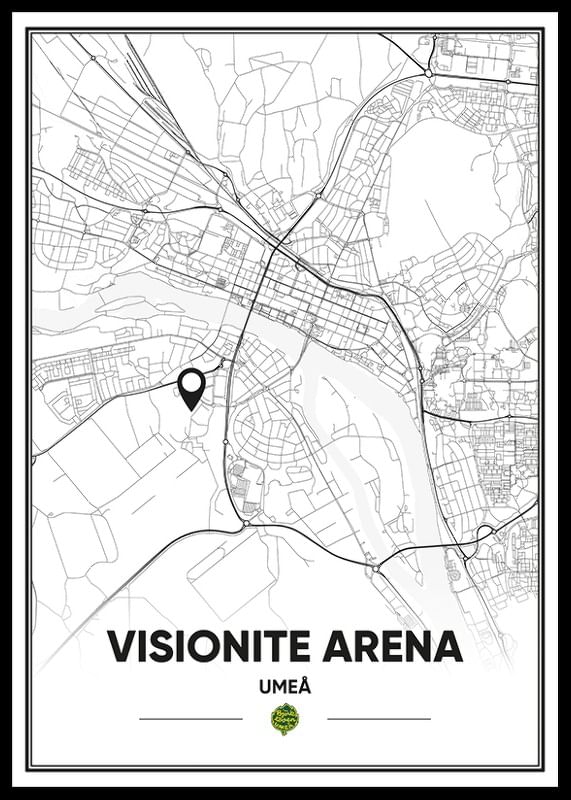 Poster Visionite Arena Karta IF Björklöven
