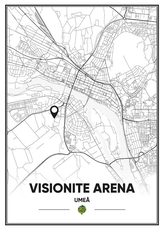 Poster Visionite Arena Karta IF Björklöven