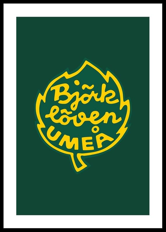 Poster Logo Grön IF Björklöven