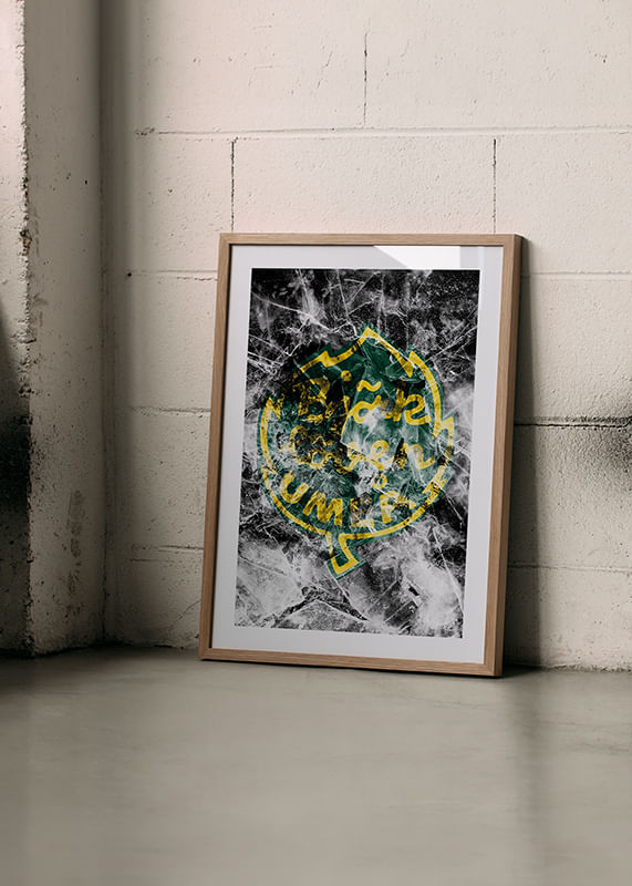 Poster Frozen In Ice Logo IF Björklöven crossfade