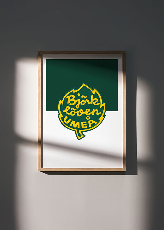 Poster Logo Grönvit IF Björklöven crossfade