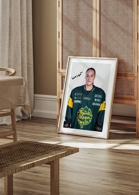 Poster Isabelle Lundin-Lundgren #21 IF Björklöven 2024/2025 crossfade