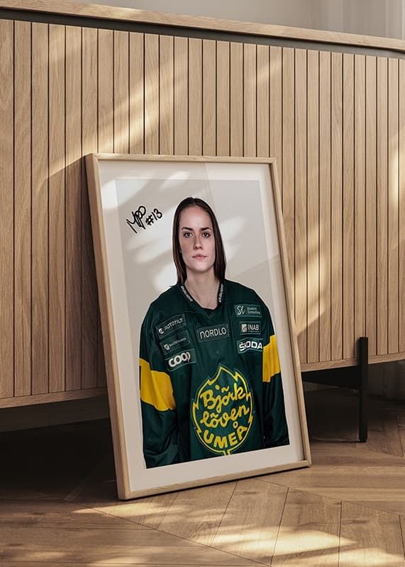 Poster Mickaela Trobäck Paulsson #13 IF Björklöven 2024/2025 crossfade