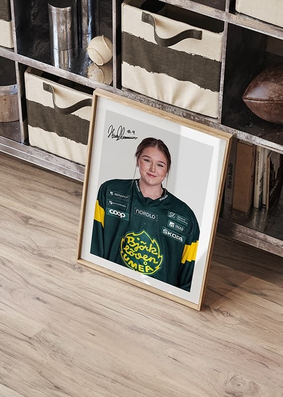 Poster Stina Johansson #4 IF Björklöven 2024/2025 crossfade
